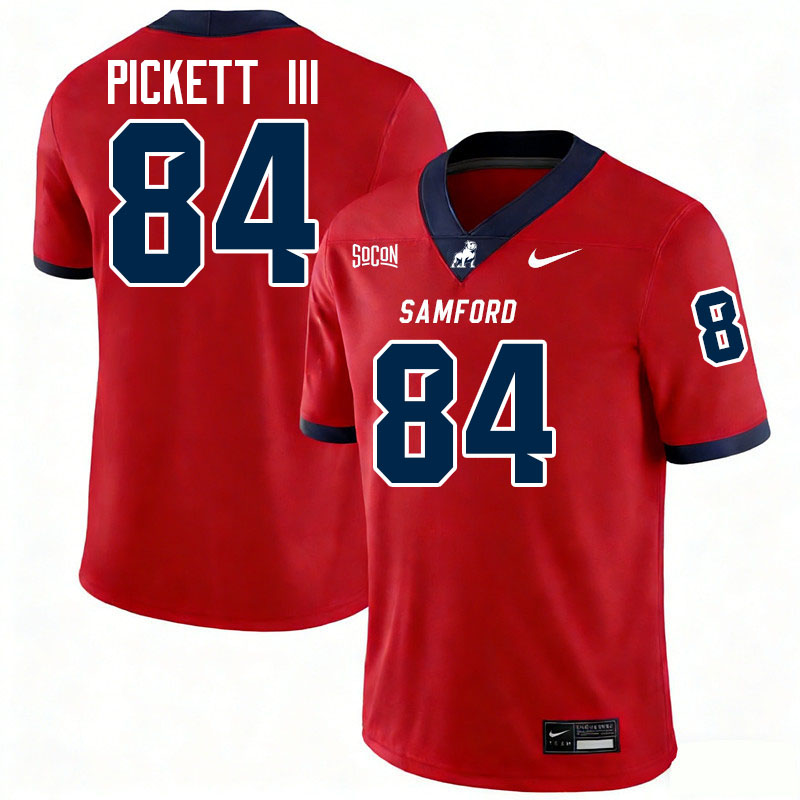Samford Bulldogs #84 Sam Pickett III College Football Jerseys,Uniforms-Red